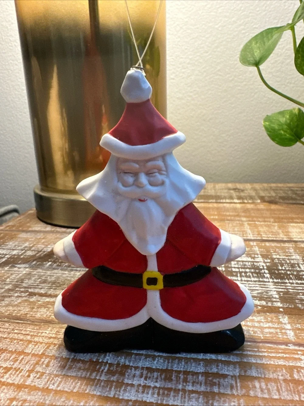 Dept 56 Porcelain Happy Santa Christmas Ornament 4